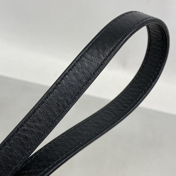 GUCCI Black Leather GG Marmont Shoulder Bag - Picture 9 of 16